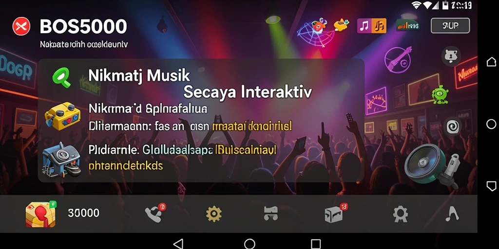 Tampilan gameplay BOS5000 yang seru dan interaktif.