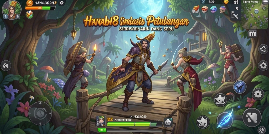 Screenshot gameplay menunjukkan eksplorasi dunia virtual yang kaya.