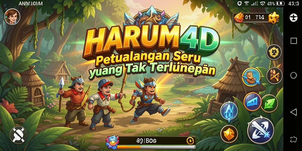 Screenshot gameplay HARUM4D menampilkan aksi seru dalam petualangan.