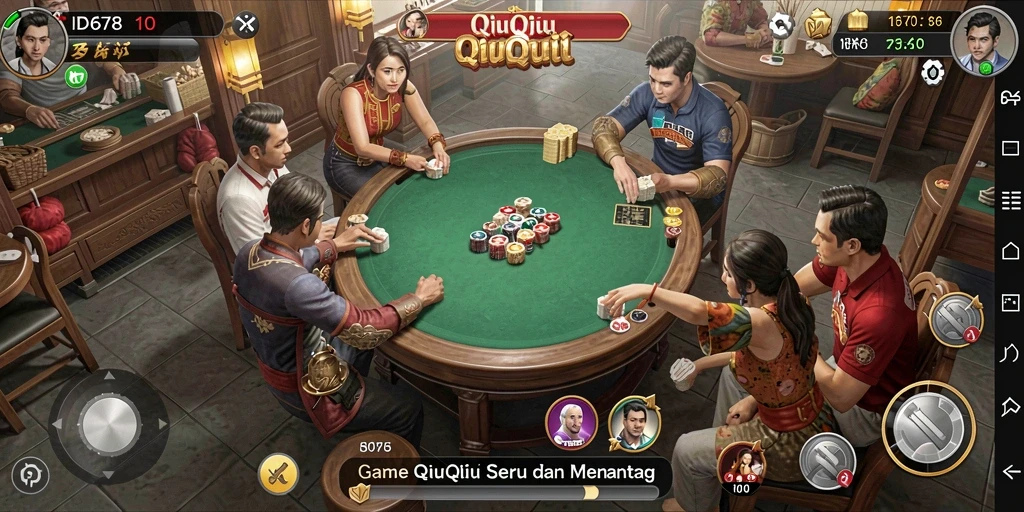 Tampilan gameplay seru dari ID678, nikmati QiuQiu.
