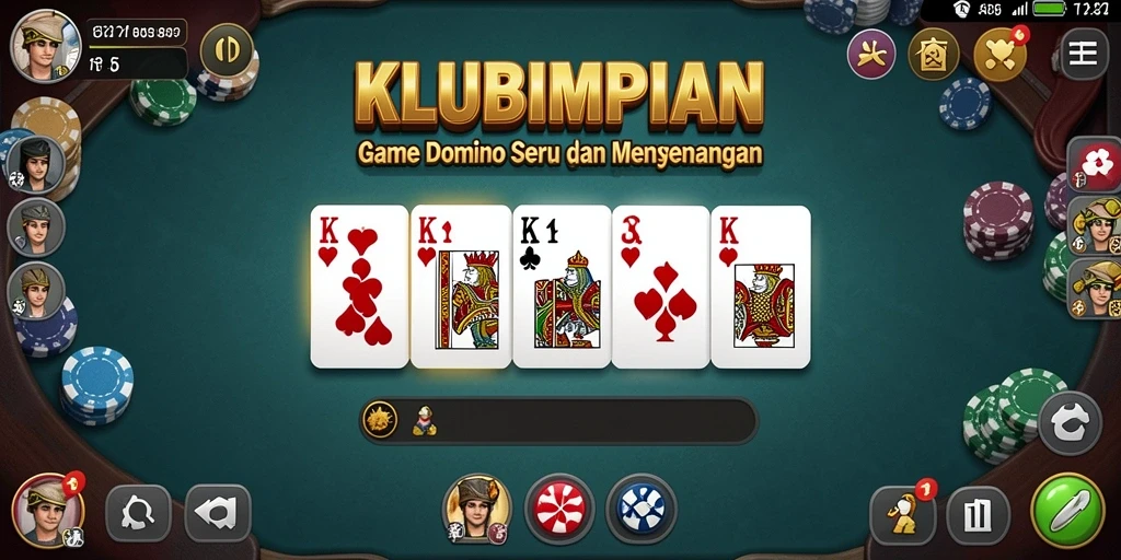 Tampilan gameplay seru di KLUBIMPIAN dengan fitur menarik.