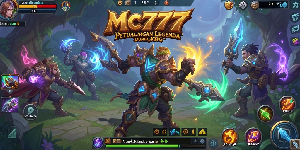 Tangkapan layar gameplay ARPG yang menampilkan pertarungan epik.