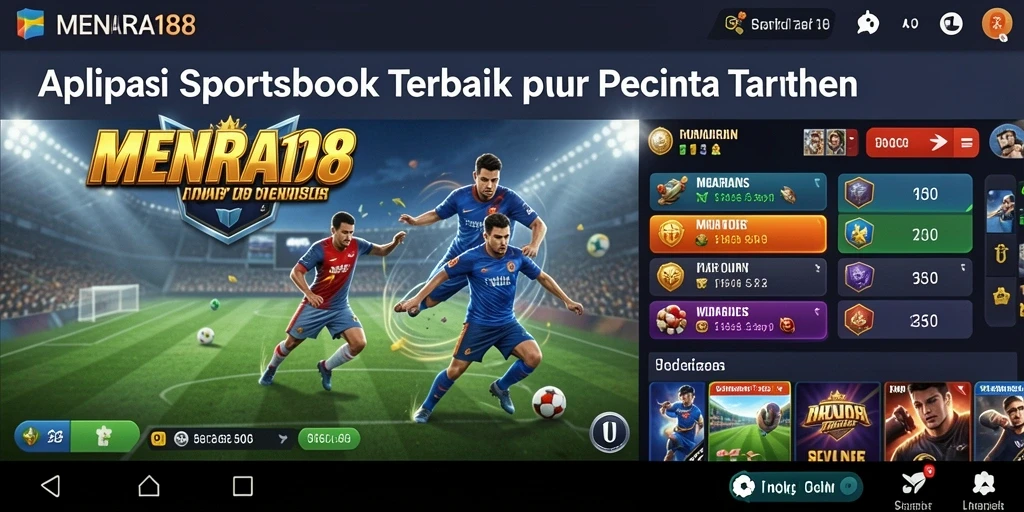 Tampilan screenshot MENARA188 dengan antarmuka Sportsbook yang informatif.
