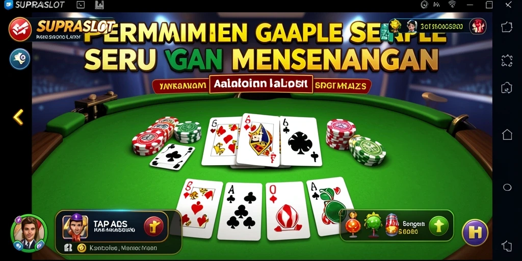 Tampilan gameplay Gaple yang menarik dan interaktif.